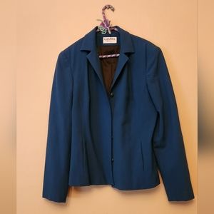 Gianni Aqua Blue Wool Blazer size 8
